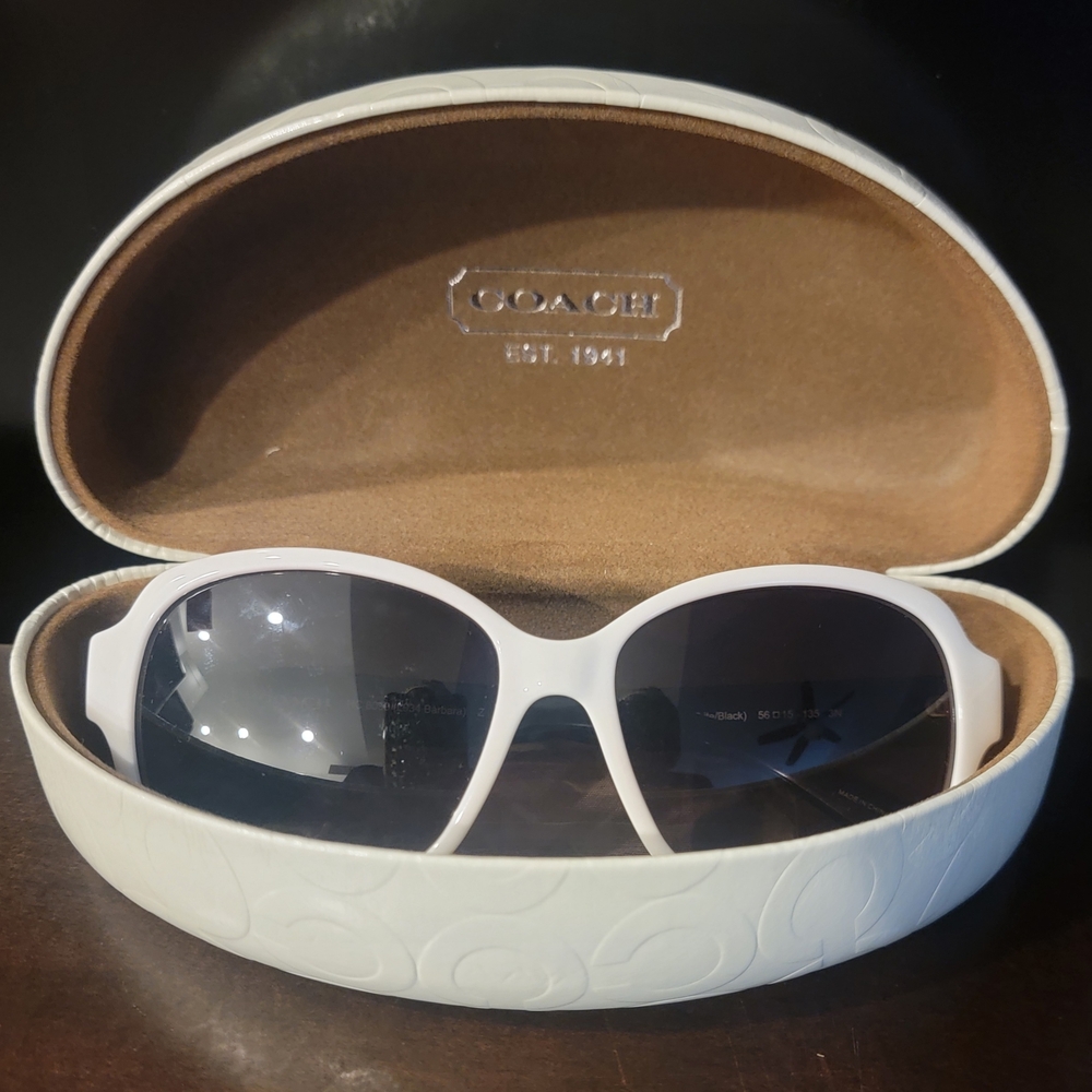 Coach Elegant White Sunglasses